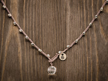 Load image into Gallery viewer, Silver Metal Beaded Necklace
