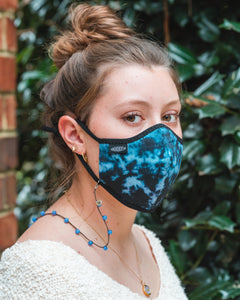 Blue Beads - Face Mask Lanyard