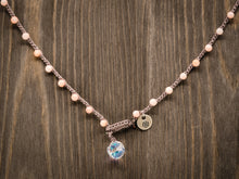 Load image into Gallery viewer, Pink Bamboo Beaded Necklace
