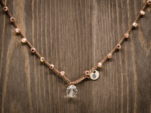Load image into Gallery viewer, Satin Metallic Copper Beaded Necklace
