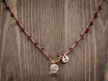 Load image into Gallery viewer, Plum Purple Seed Beads Beaded Necklace
