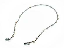 Load image into Gallery viewer, White and Brown Shell Beads - Face Mask Lanyard

