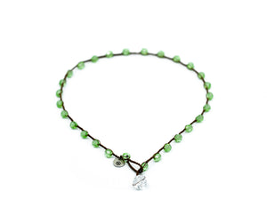 Emerald Green Peridot Beaded Necklace