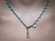 Load image into Gallery viewer, Light Blue Glass Beaded Necklace
