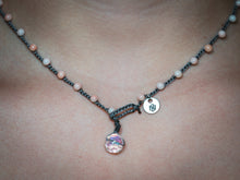 Load image into Gallery viewer, Pink Bamboo Beaded Necklace
