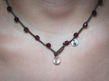 Load image into Gallery viewer, Fire Polished Amethyst Beaded Necklace
