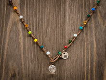 Load image into Gallery viewer, Rainbow of Colors Necklace - Glass Bead
