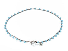 Load image into Gallery viewer, Light Blue Glass Beaded Necklace
