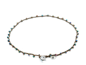 Multi-Color Aurora Borealis Faceted Reflections Necklace